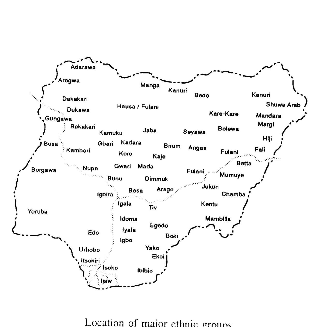 kuchora mchoro wa ramani ya nigeria