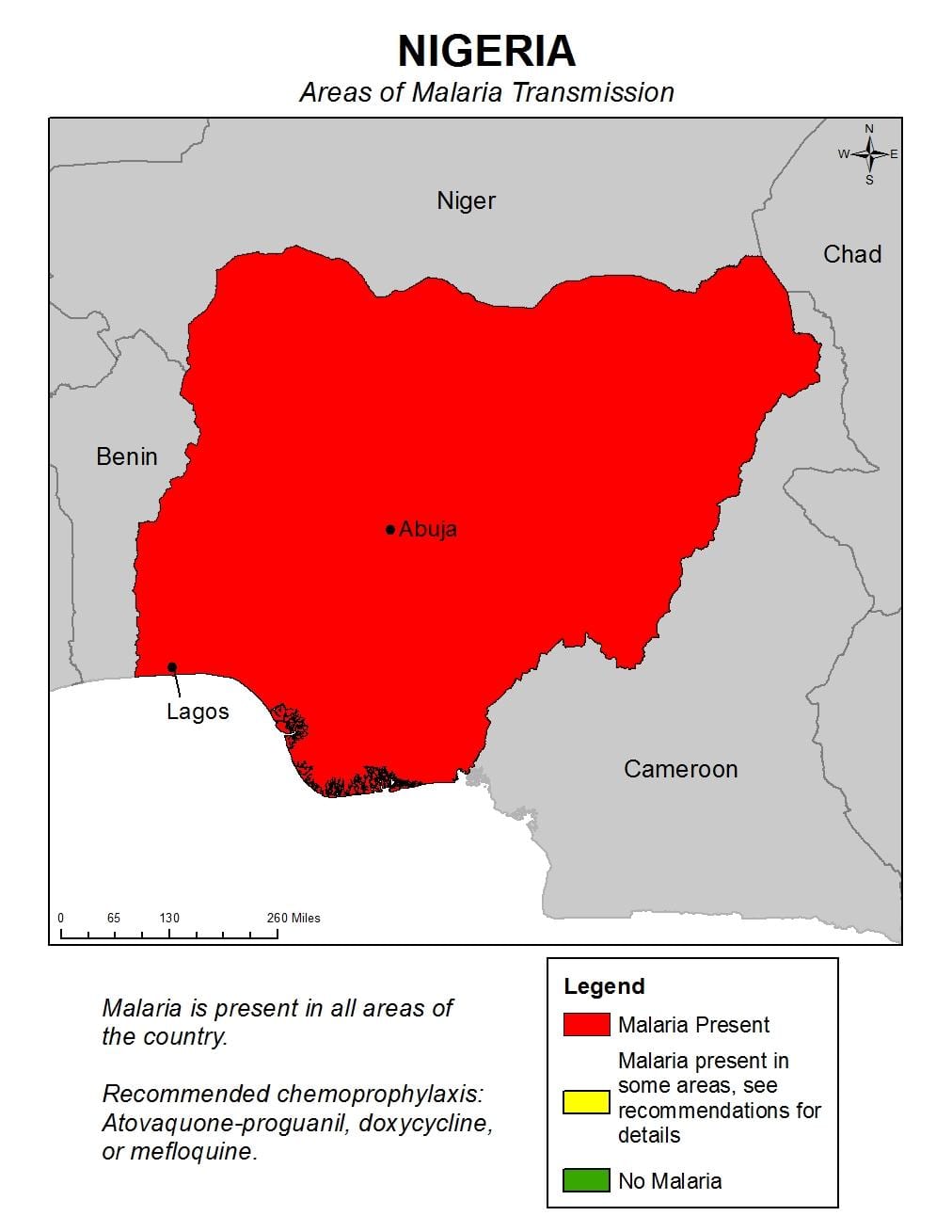 Ramani ya nigeria malaria