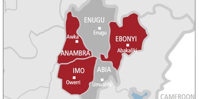 Ramani ya afrika ya mashariki ya nigeria