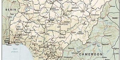 Ramani ya atlas nigeria