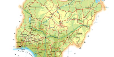 Ramani ya kimwili nigeria