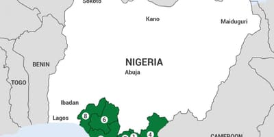 Ramani ya niger delta ramani katika nigeria