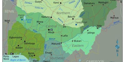 Nigeria ramani ya kikanda