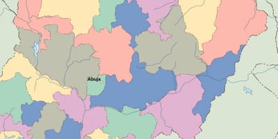 Ramani ya nigeria vector