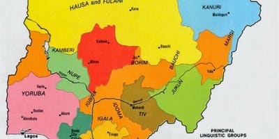 Ramani ya nigeria makabila